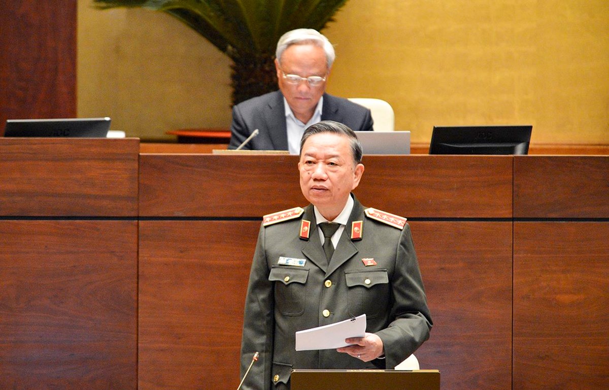 Bộ trưởng Tô Lâm. (Ảnh: CTV/Vietnam+)