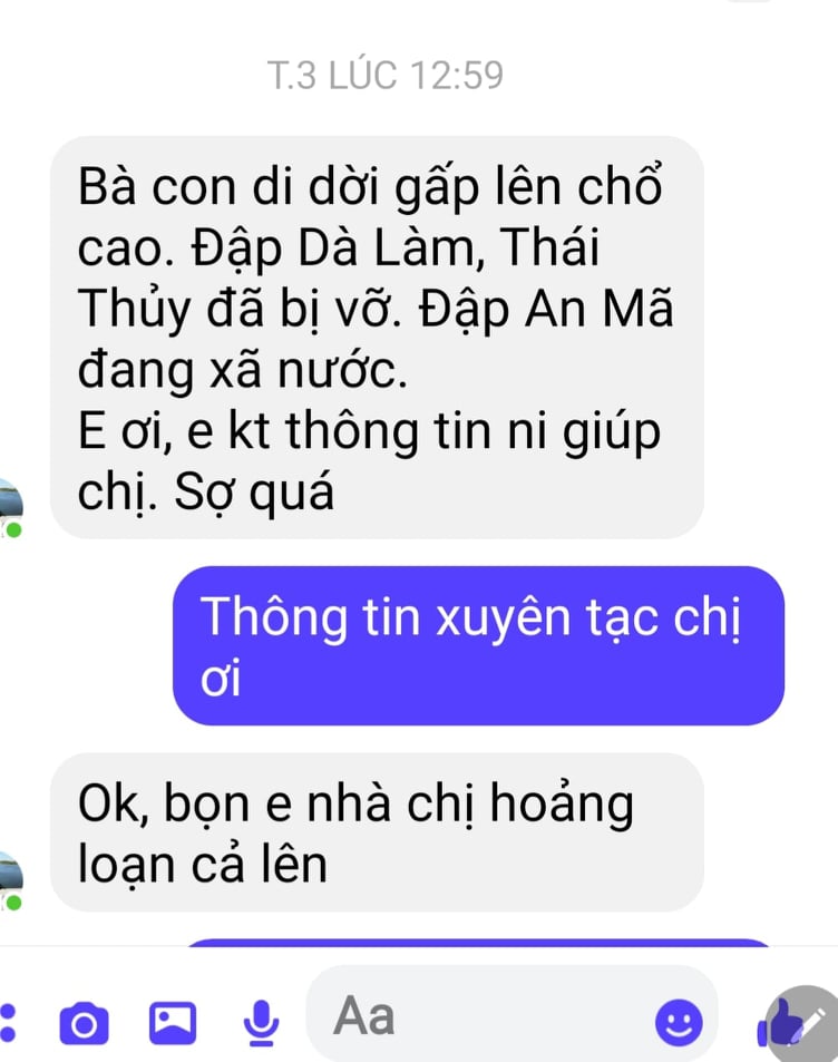 Nhiều người dân lo lắng khi đọc tin về hệ thống hồ đập bị vỡ và xả lũ