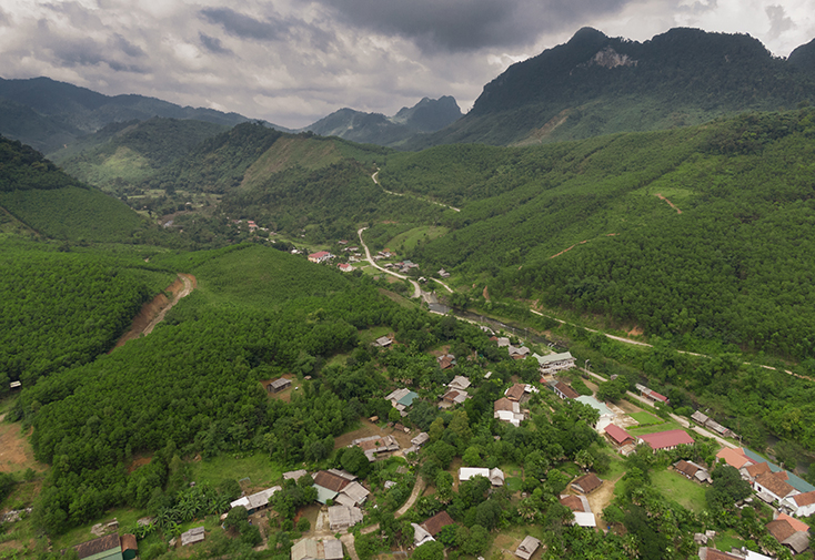 Màu xanh ngút ngàn ở Minh Hóa. 