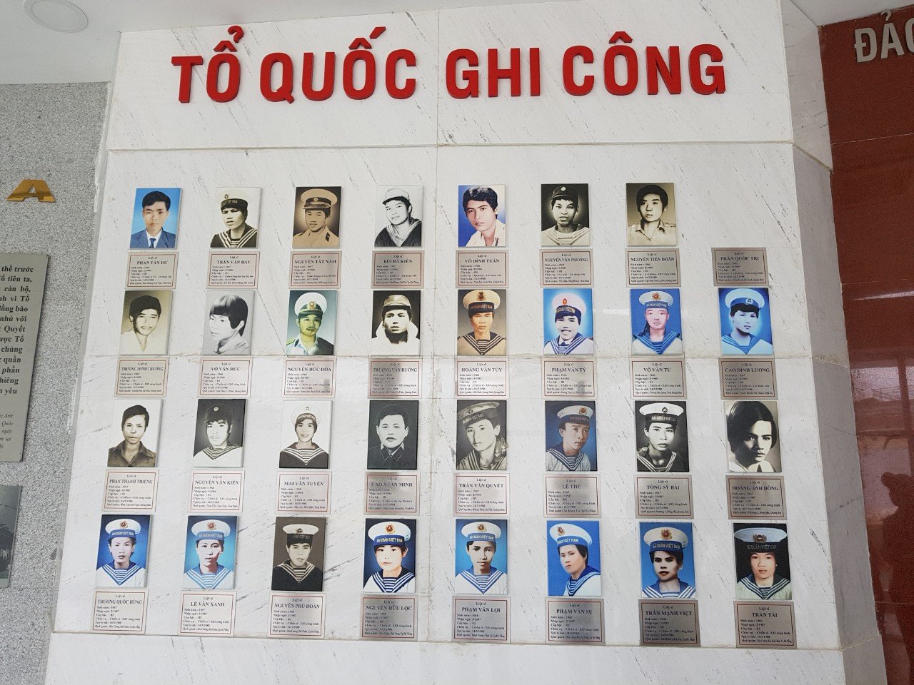 Khoảng trống trên khung ảnh những liệt sĩ Gạc Ma sẽ được lấp đầy.