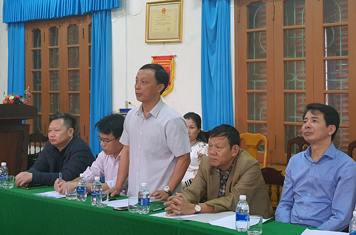 Đại diện lãnh đạo Sở Nông nghiệp - PTNT phát biểu tại buổi làm việc