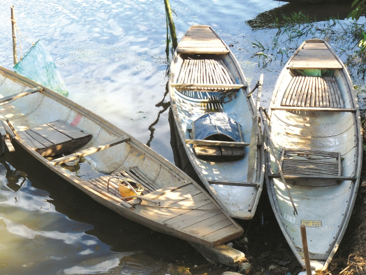 Những chiếc thuyền nan của người dân Lệ Thủy luôn được phát huy hiệu quả. Ảnh: Tiến Hành