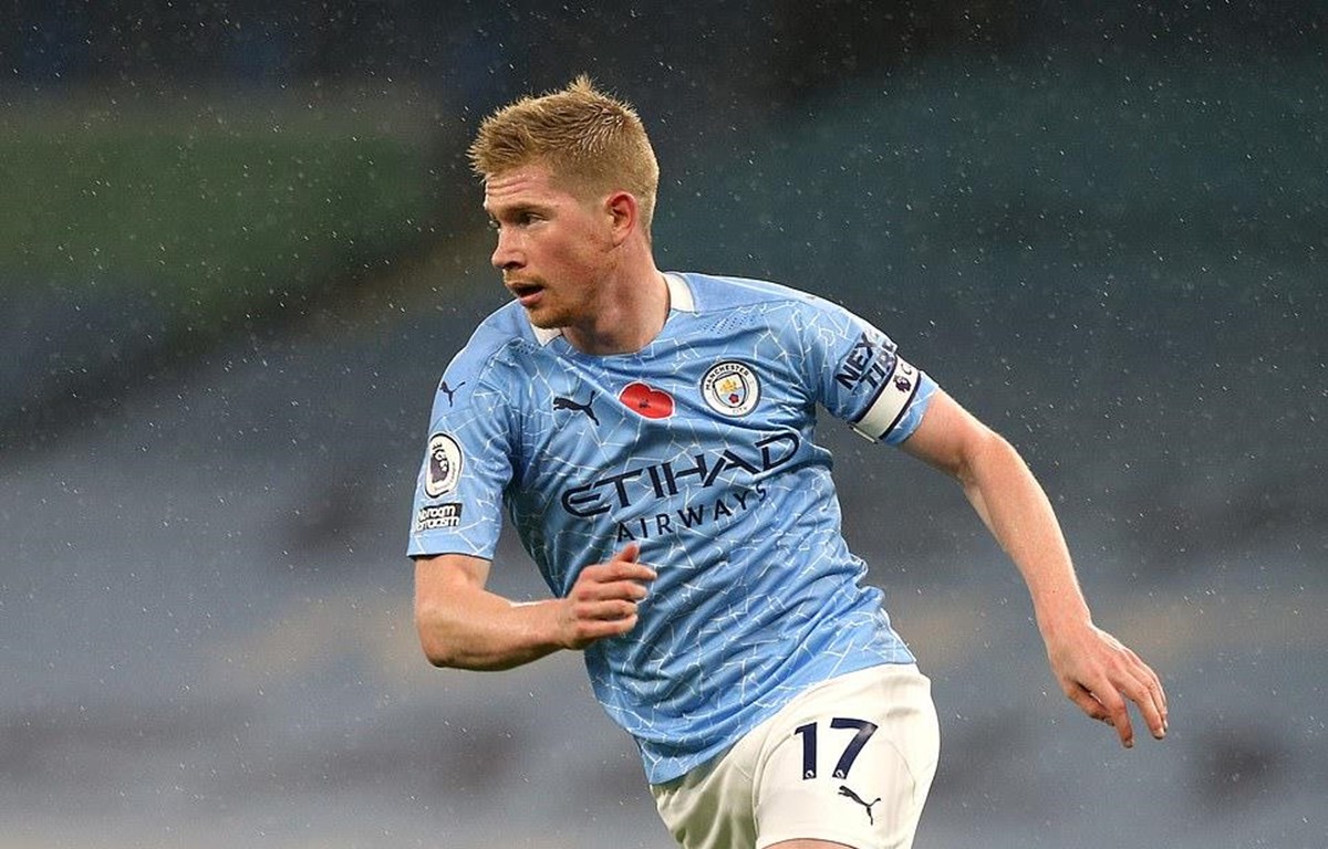 De Bruyne bỏ lỡ cơ hội ghi bàn khiến Man City chia điểm. (Nguồn: Getty Images)