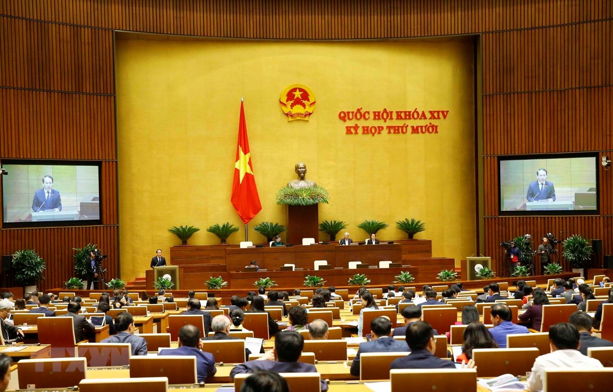  Toàn cảnh phiên họp Quốc hội sáng 16-11. (Ảnh: Doãn Tấn/TTXVN)