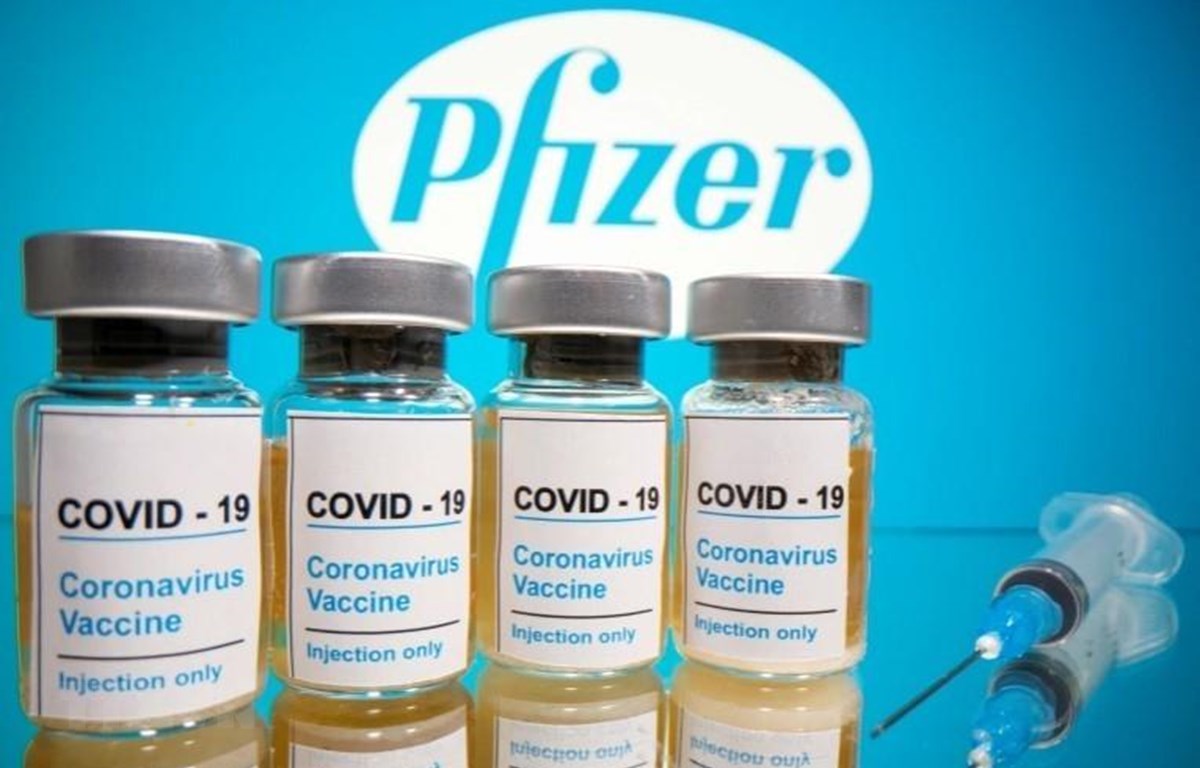 Vắcxin ngừa COVID-19 do hãng Pfizer (Mỹ) phát triển. (Ảnh: Reuter/TTXVN)