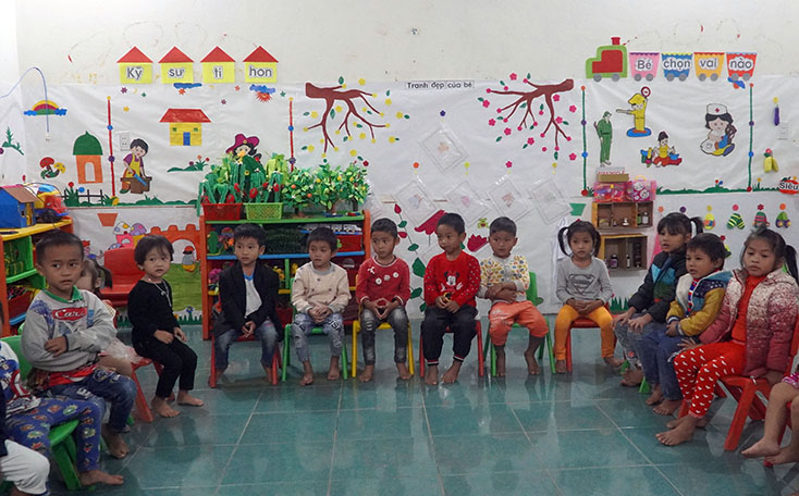 Lớp học mầm non bản Chút Mút.