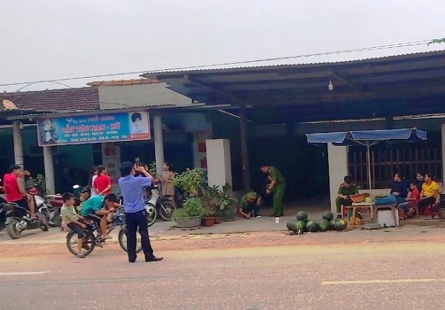 Hiện trường nơi xảy ra sự việc.