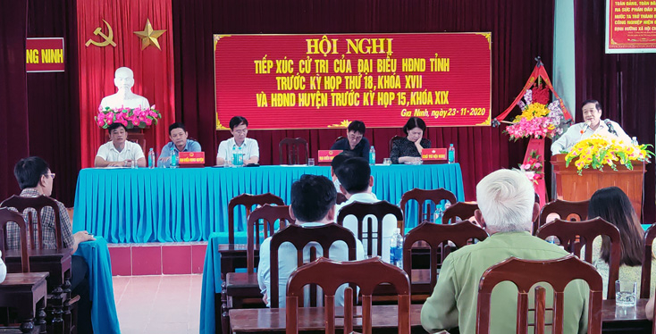 Đại biểu HĐND tỉnh tiếp xúc cử tri huyện Quảng Ninh