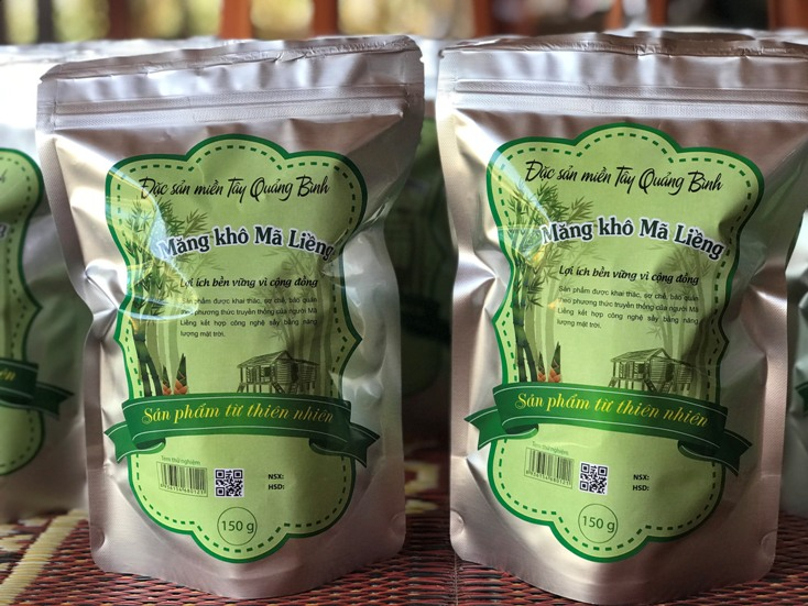 Sản phẩm măng khô Mã Liềng đã được khẳng định chất lượng và mẫu mã. 