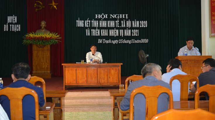 Hội nghị triển khai kế hoạch phát triển kinh tế-xã hội năm 2021 ở Bố Trạch