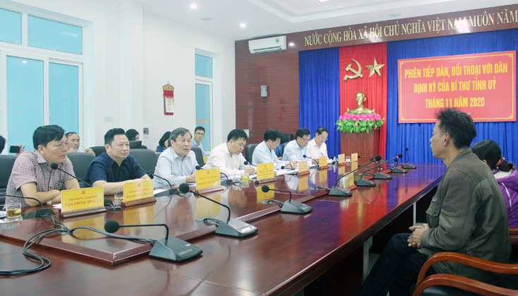Nhiều bức xúc của người dân được đồng chí Vũ Đại Thắng, Ủy viên dự khuyết Ban Chấp hành Trung ương Đảng, Bí thư Tỉnh ủy trực tiếp lắng nghe và chỉ đạo các cơ quan chức năng giải quyết.