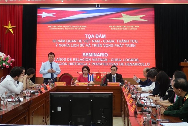  Tọa đàm '60 năm quan hệ Việt Nam-Cuba: Thành tựu, ý nghĩa lịch sử và triển vọng phát triển.' (Nguồn: thoidai.com.vn)