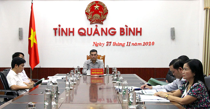 Các đại biểu tham dự tại điểm cầu tỉnh ta