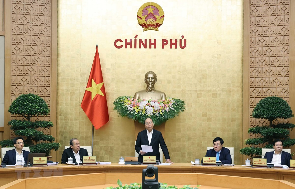 Thủ tướng Nguyễn Xuân Phúc phát biểu. (Ảnh: Thống Nhất/TTXVN)