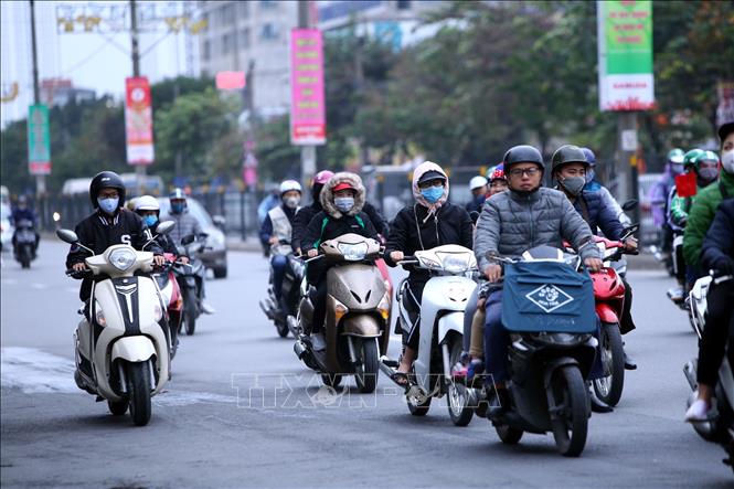 Tối 3-12, không khí lạnh đã ảnh hưởng đến các tỉnh phía Đông Bắc Bộ. Ảnh: Danh Lam/TTXVN