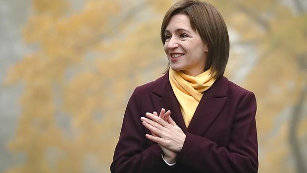 Tổng thống đắc cử Moldova, bà Maia Sandu. (Nguồn: AP)