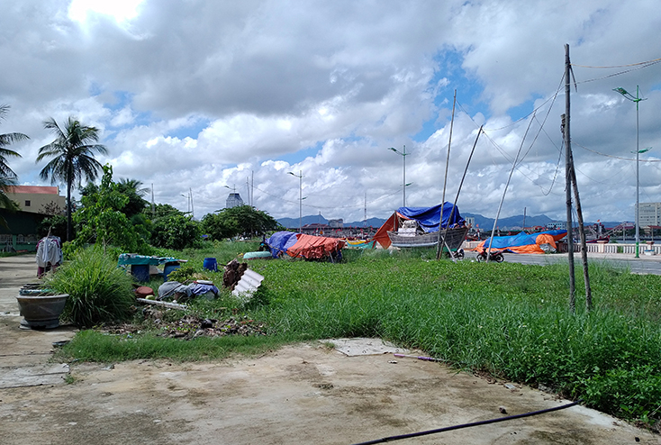 Khu đất tại thôn Mỹ Cảnh mà người dân không đồng tình về việc phân lô, đấu giá 