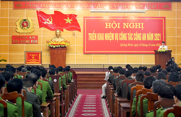 Công an tỉnh tổ chức hội nghị triển khai nhiệm vụ công tác Công an năm 2021.