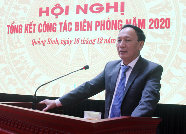 Đồng chí Trần Hải Châu, Phó Bí thư Thường trực Tỉnh ủy, Chủ tịch HĐND tỉnh phát biểu chỉ đạo tại hội nghị.