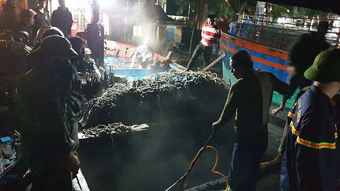 Hiện trường vụ việc.