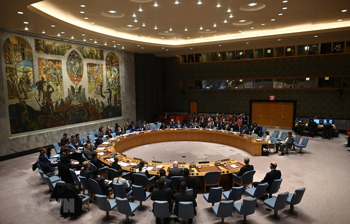 Toàn cảnh phiên họp Hội đồng Bảo an LHQ ở New York, Mỹ. (Ảnh: AFP/TTXVN)