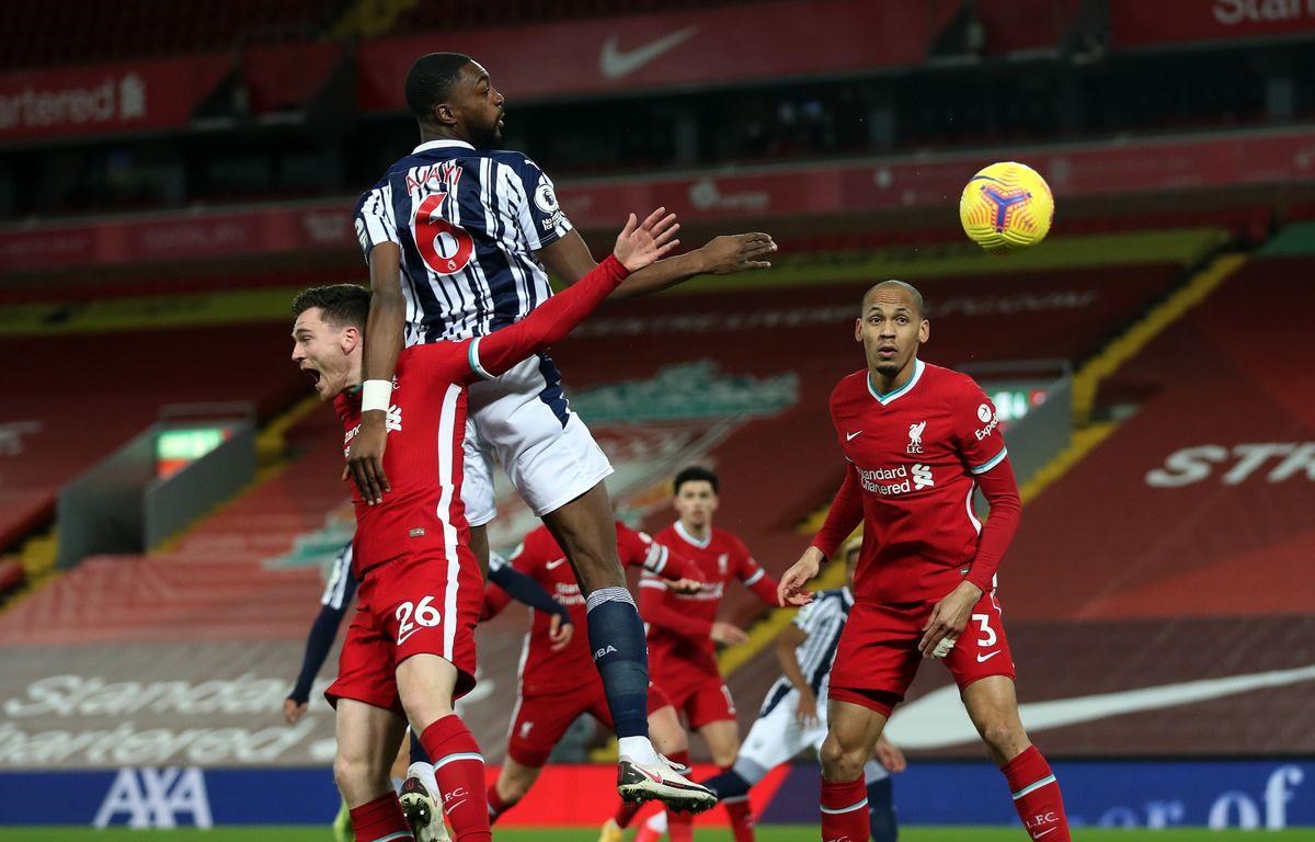 Semi Ajayi khiến Liverpool phải chia điểm tại Anfield. (Nguồn: expressandstar)