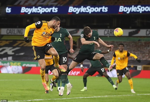  Wolverhampton cũng khiến Tottenham chia điểm ở những phút cuối. (Nguồn: EPA)