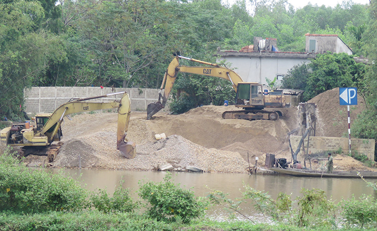 Công tác thanh tra, kiểm tra về tài nguyên, khoáng sản được tăng cường đã góp phần hạn chế tình trạng khai thác, lập bến bãi, tập kết và vận chuyển cát khai thác trái phép.