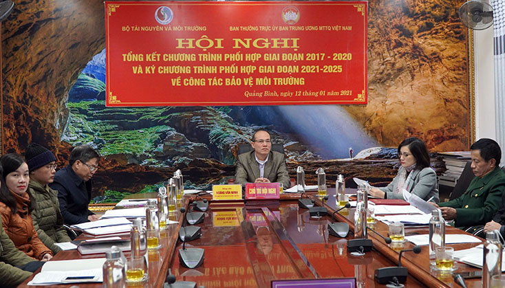 Toàn cảnh hội nghị tại điểm cầu Quảng Bình