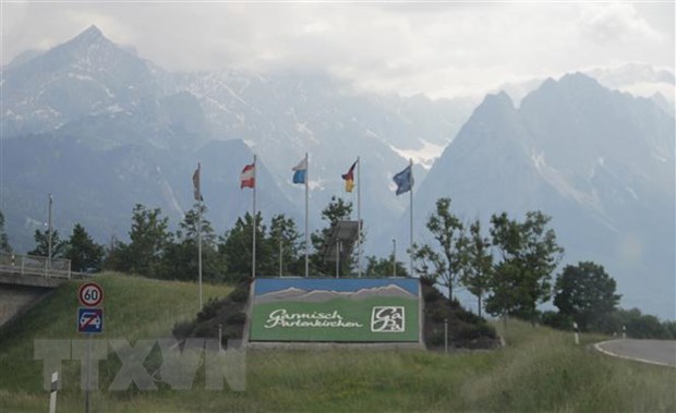 Thành phố Garmisch-Partenkirchen. (Ảnh: Mạnh Hùng/TTXVN)