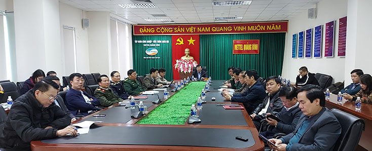Hội nghị tại điểm cầu Quảng Bình.