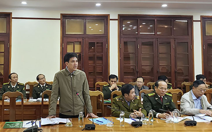 Các đại biểu phát biểu tại hội nghị.