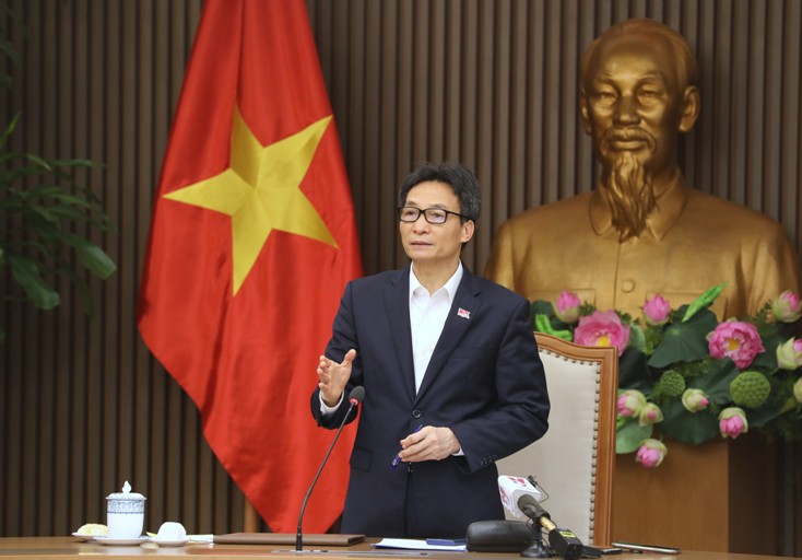 Phó Thủ tướng Chính phủ Vũ Đức Đam điều hành phiên họp khẩn phòng chống Covid - 19 chiều 27-1-2021