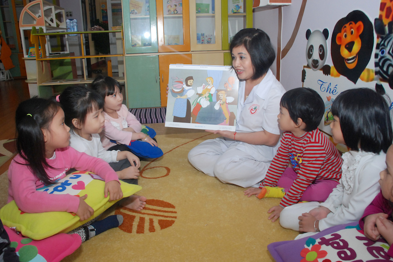  Giáo viên mầm non (Ảnh: DUY LINH)