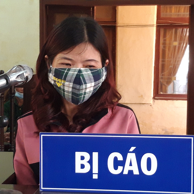 Đối tượng Đinh Thị Đào tại phiên xét xử