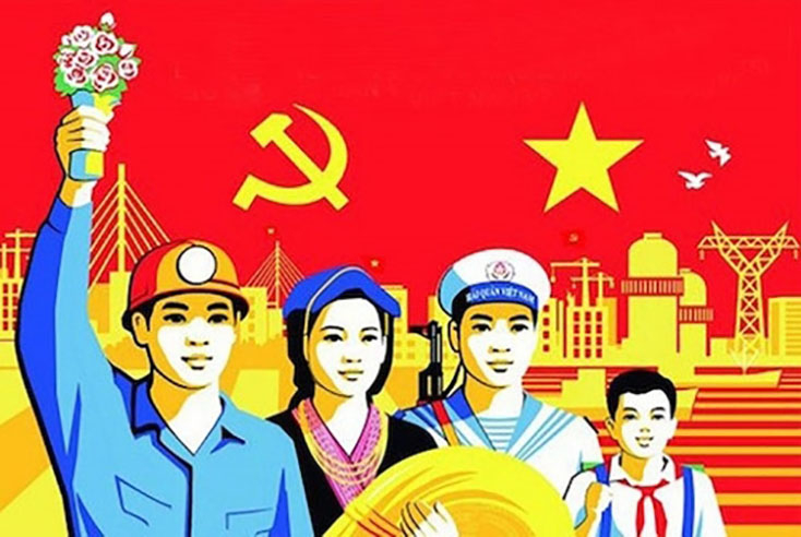 Tranh cổ động. (Nguồn: Báo điện tử Quân đội nhân dân)