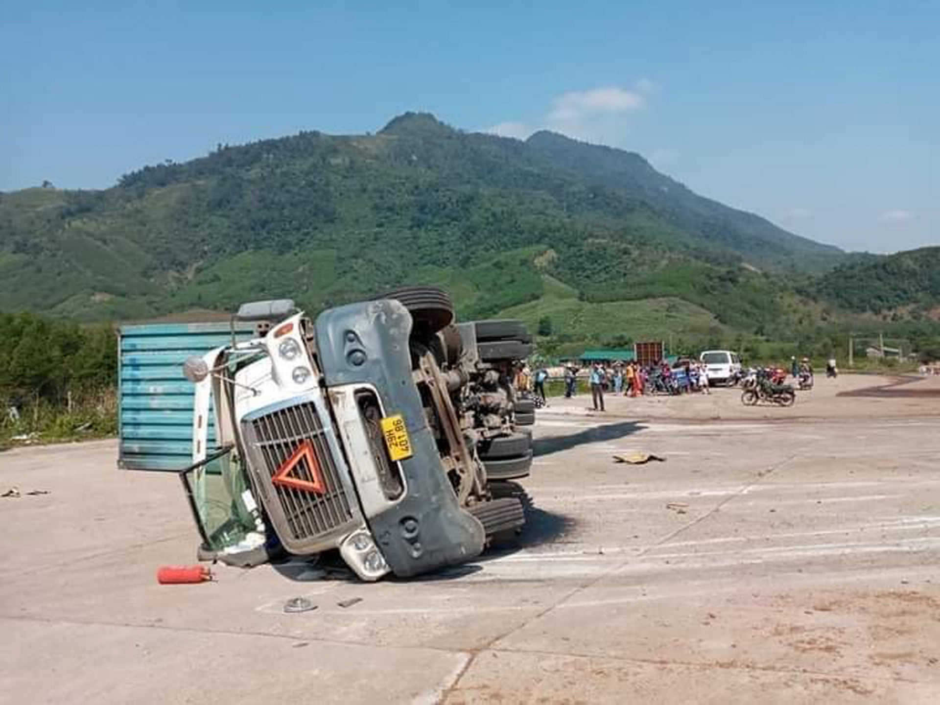 Hiện trường vụ tai nạn.
