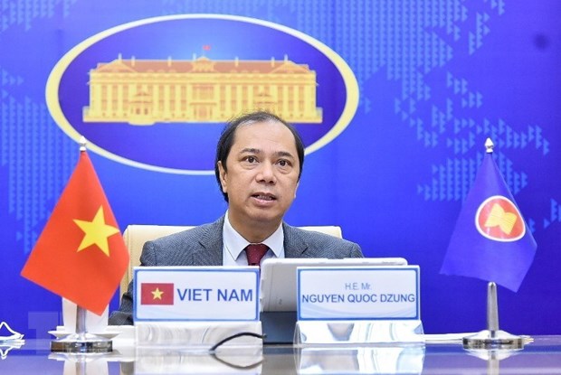  Thứ trưởng Bộ Ngoại giao Nguyễn Quốc Dũng. (Ảnh: TTXVN phát)