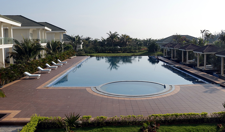 Khách sạn Gold Coast Hotel Resort & Spa vắng khách do ảnh hưởng của dịch bệnh Covid-19.