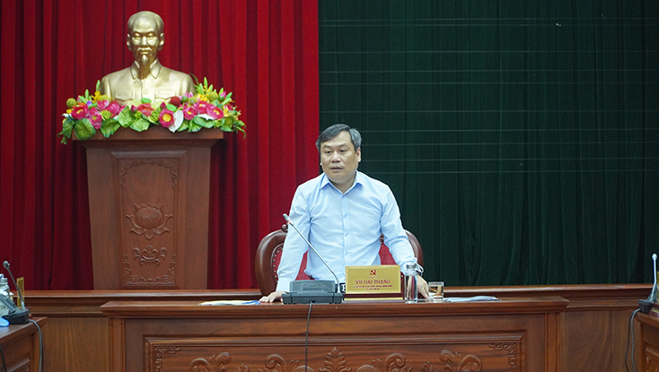 Đồng chí Bí thư Tỉnh ủy Vũ Đại Thắng: Đề án về đổi mới một số khâu trong quy trình bổ nhiệm và giới thiệu cán bộ ứng cử các chức danh thuộc diện Ban Thường vụ Tỉnh ủy quản lý góp phần nâng cao chất lượng đội ngũ cán bộ.
