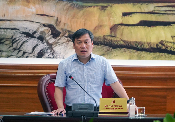 Đồng chí Bí thư Tỉnh ủy Vũ Đại Thắng:  Lễ kỷ niệm cần được chuẩn bị chu đáo, trang trọng, thể hiện được tình cảm và trách nhiệm của Đảng bộ và Nhân dân tỉnh Quảng Bình đối với Đại tướng cũng như sự tin cậy của Trung ương đối với tỉnh.