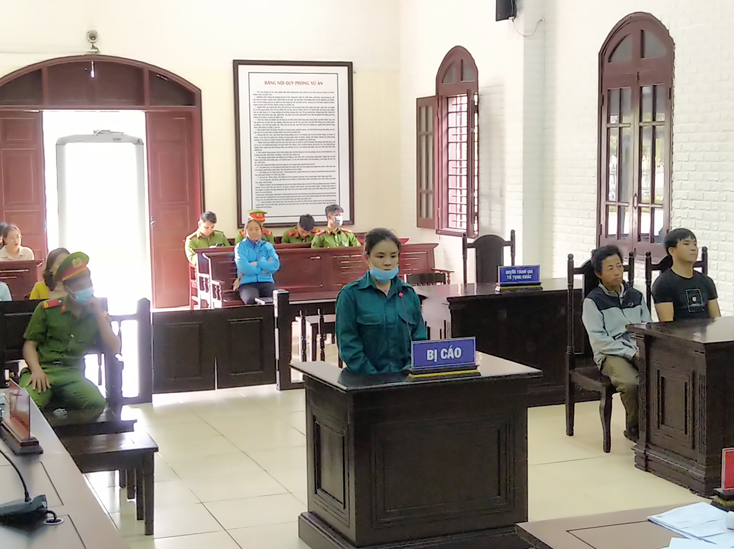 Bị cáo Trần Thị Quyên tại tòa