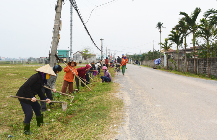 Người dân huyện Bố Trạch nỗ lực trong thực hiện các phong trào XD NTM.