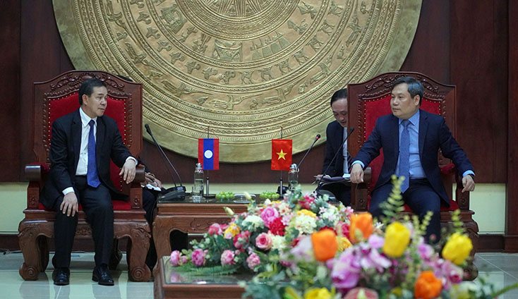 Toàn cảnh buổi tiếp.