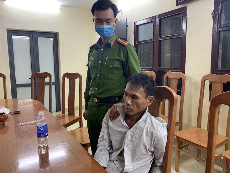 Đối tượng Nguyễn Thanh Sơn bị bắt giữ