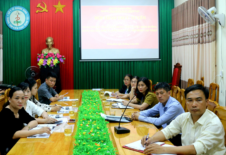 Toàn cảnh tại điểm cầu Quảng Bình.
