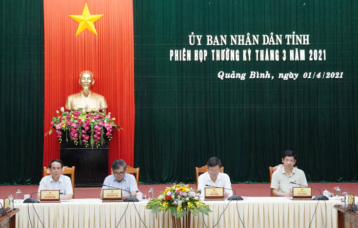 Đồng chí Đoàn Ngọc Lâm, Ủy viên Ban Thường vụ Tỉnh ủy, Phó Chủ tịch Thường trực UBND tỉnh chủ trì phần thảo luận.
