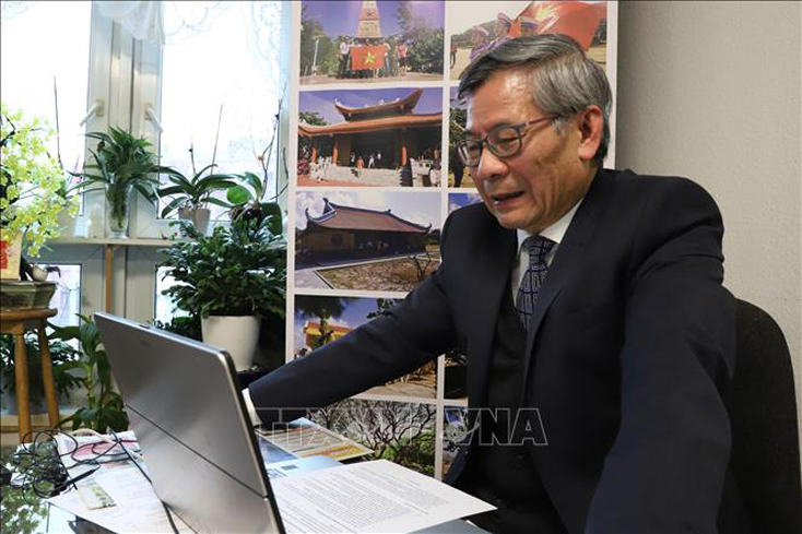 Giáo sư Nguyễn Văn Thoại, Đại học Trier, CHLB Đức. Ảnh: Mạnh Hùng/Pv TTXVN tại CHLB Đức