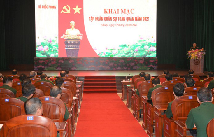 Bộ Quốc phòng khai mạc tập huấn quân sự toàn quân năm 2021.