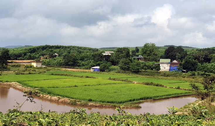 Một góc bản Cây Bông. 